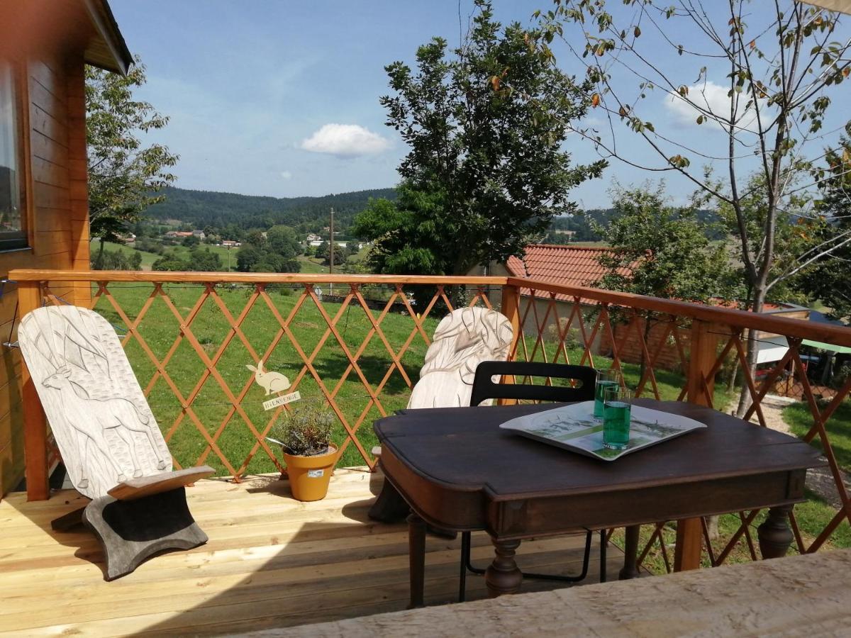 Le Chalet Des Etoiles Champagnac-le-Vieux Exterior foto